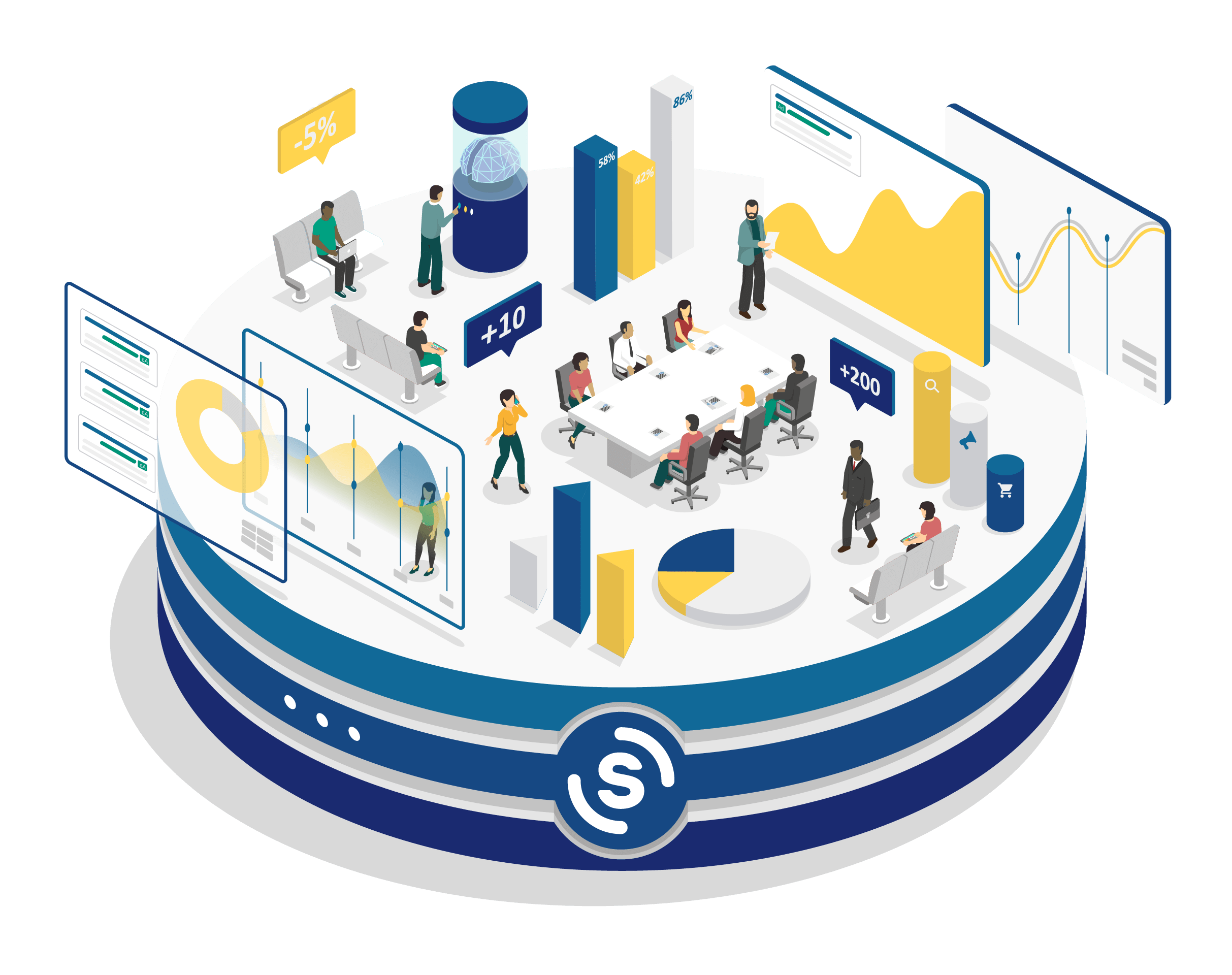 Shape advertising data infrastructure with API, datawarehouse, and agency analytics layers