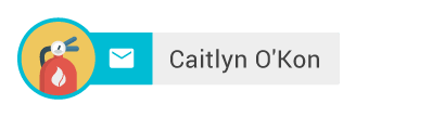 Shape Caitlyn O'Kon team member tag